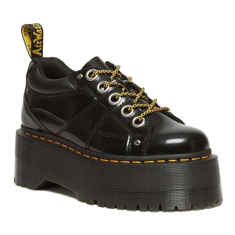 Kožne cipele Dr. Martens 5i Quad Max za žene, boja: crna, s platformom, DM31423001