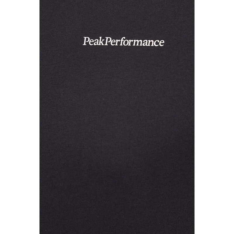 Majica kratkih rukava Peak Performance za muškarce, boja: crna, bez uzorka