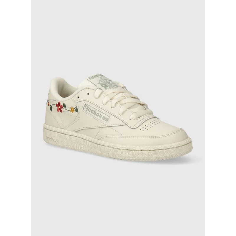 Kožne tenisice Reebok Classic Club C 85 boja: bež, 100202098 - GLAMI.hr