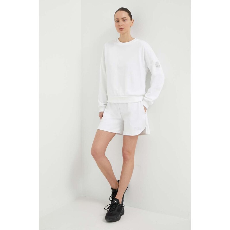 Kratke hlače Colmar za žene, boja: bijela, bez uzorka, visoki struk