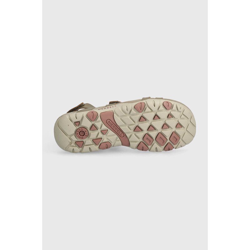 Kožne sandale Merrell SANDSPUR ROSE CONVERT za žene, boja: bež, J003424