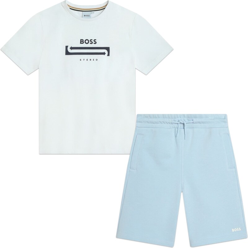 BOSS Kidswear Komplet pastelno plava / svijetloplava / crna