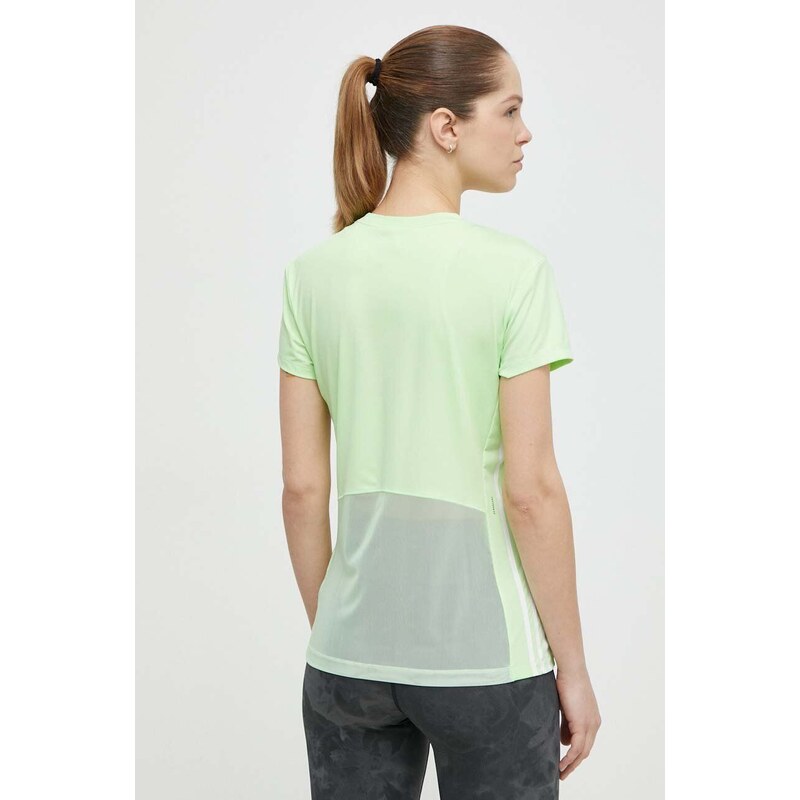 Majica kratkih rukava za trening adidas Performance Hyperglam boja: zelena, IM8784