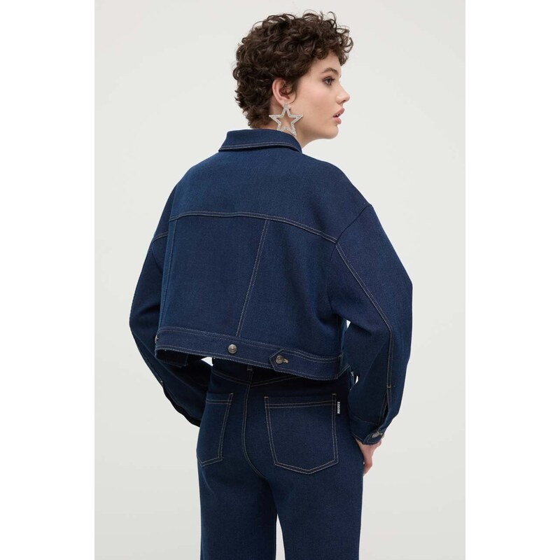 Traper jakna Rotate za žene, boja: tamno plava, za prijelazno razdoblje, oversize