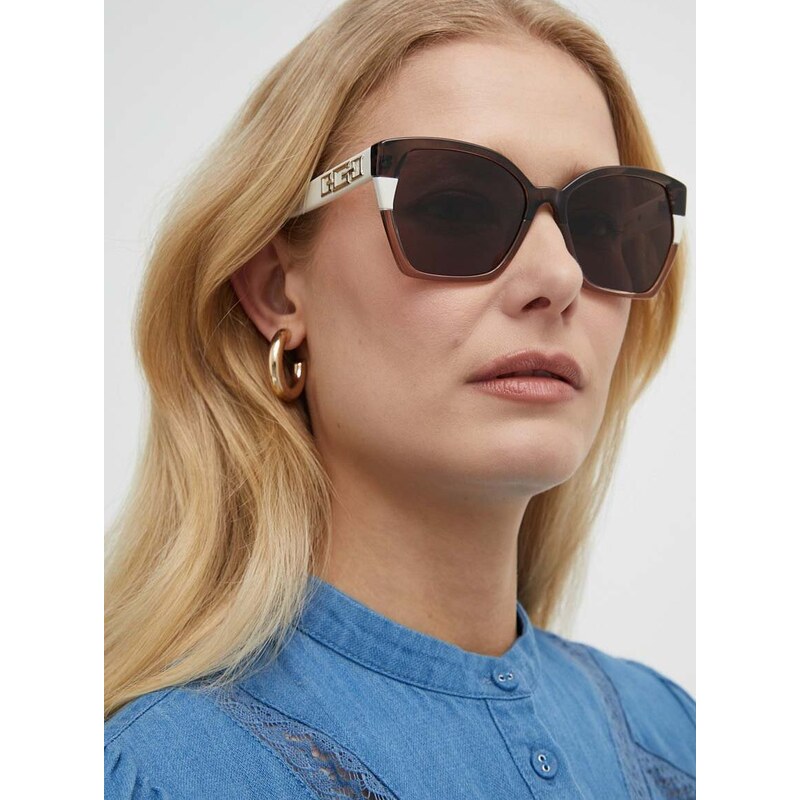 Sunčane naočale Guess za žene, boja: smeđa, GU7912_5520Y