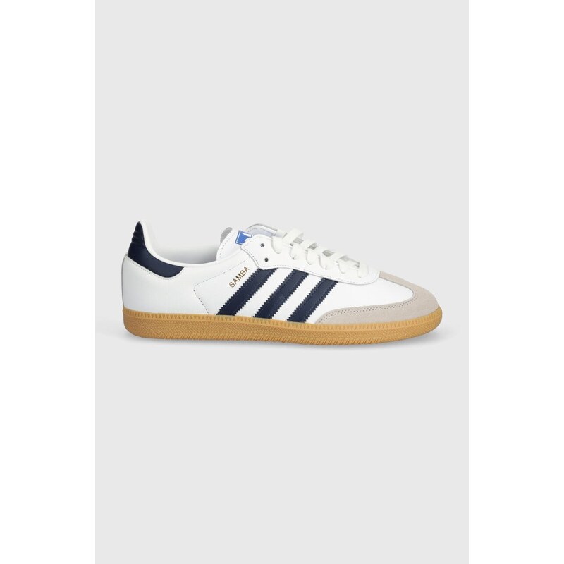 Kožne tenisice adidas Originals Samba OG boja: bijela, IF3814