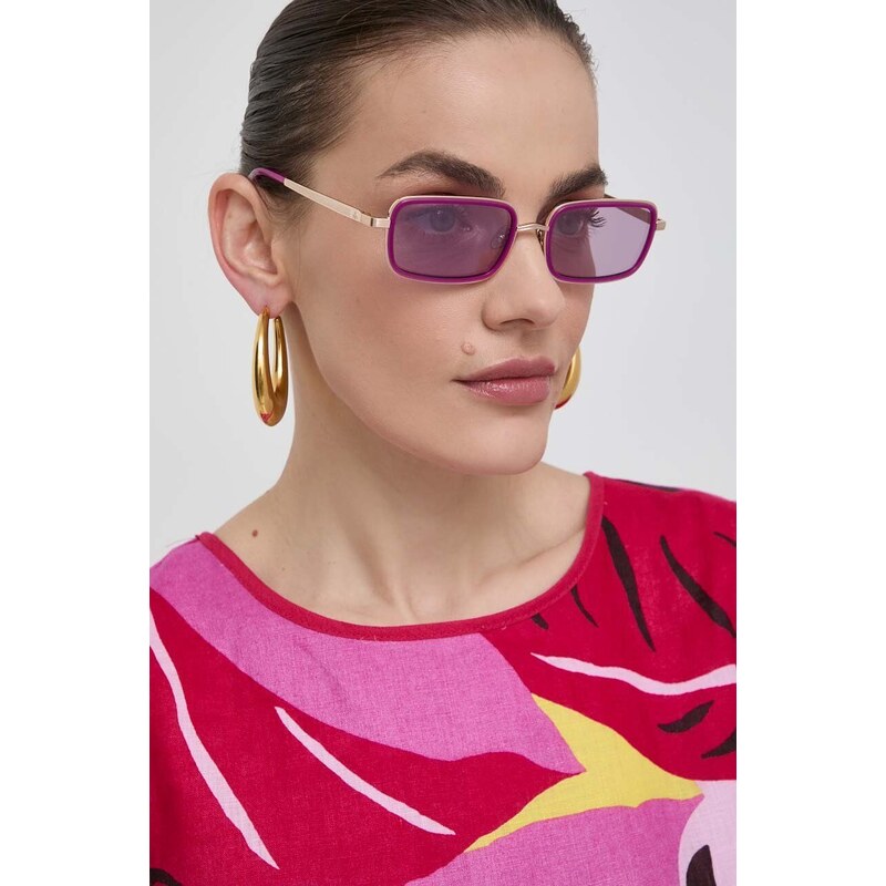 Sunčane naočale Vivienne Westwood za žene, boja: ljubičasta
