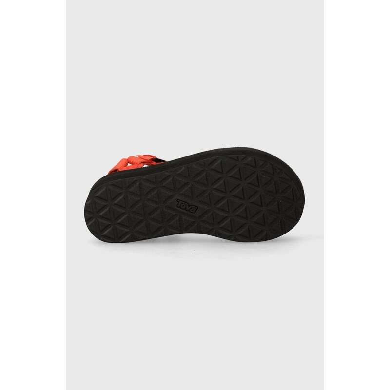 Sandale Teva Flatform Universal za žene, boja: narančasta, s platformom, 1008844