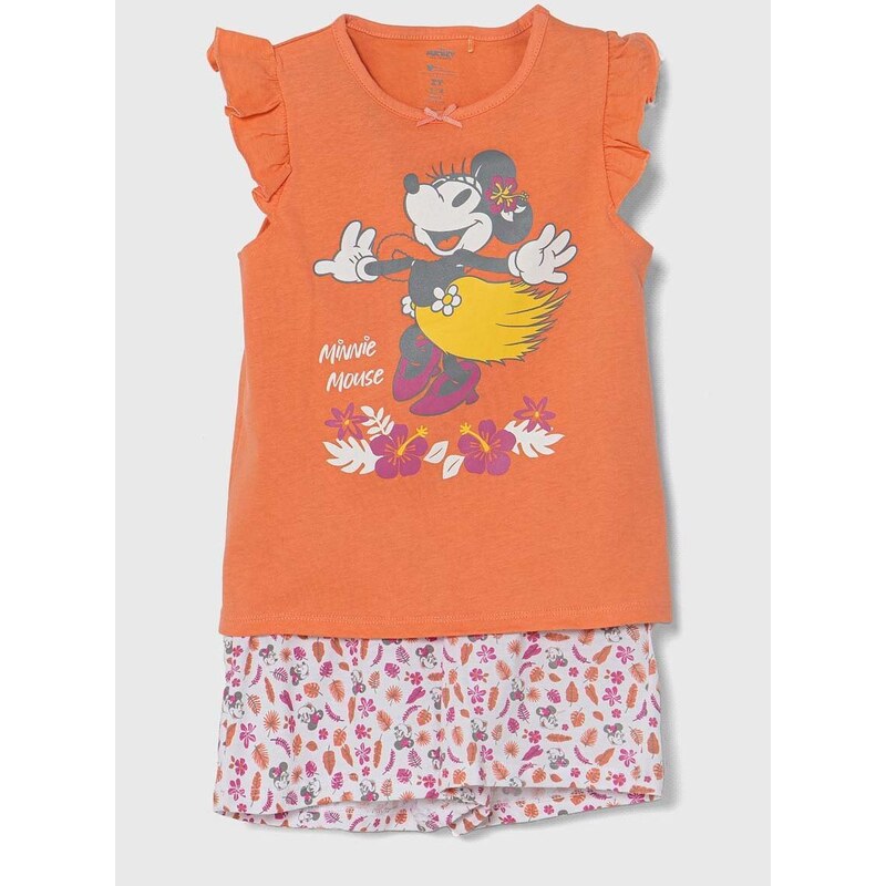 Dječja pamučna pidžama zippy x Disney boja: narančasta, s uzorkom