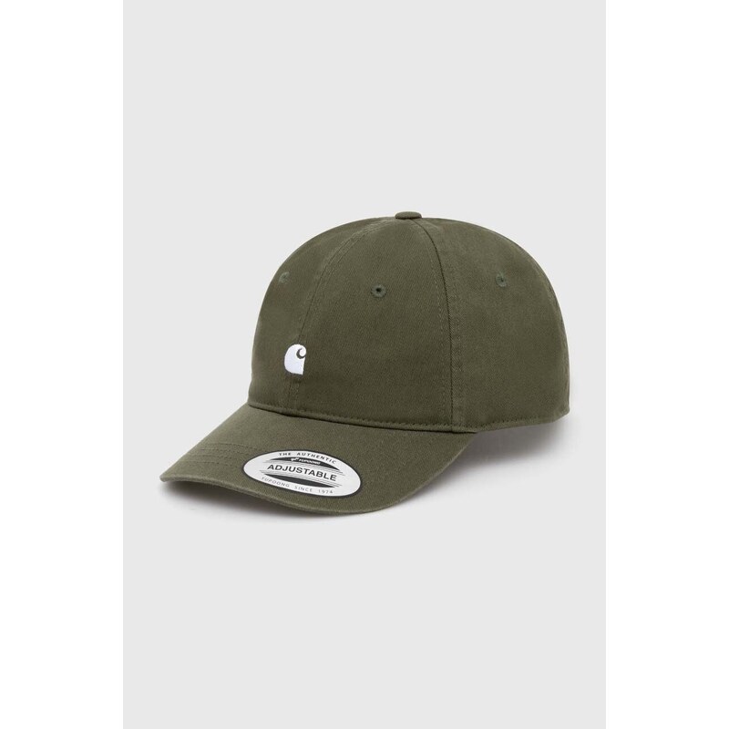 Pamučna kapa sa šiltom Carhartt WIP Madison Logo Cap boja: zelena, s aplikacijom, I023750.25DXX
