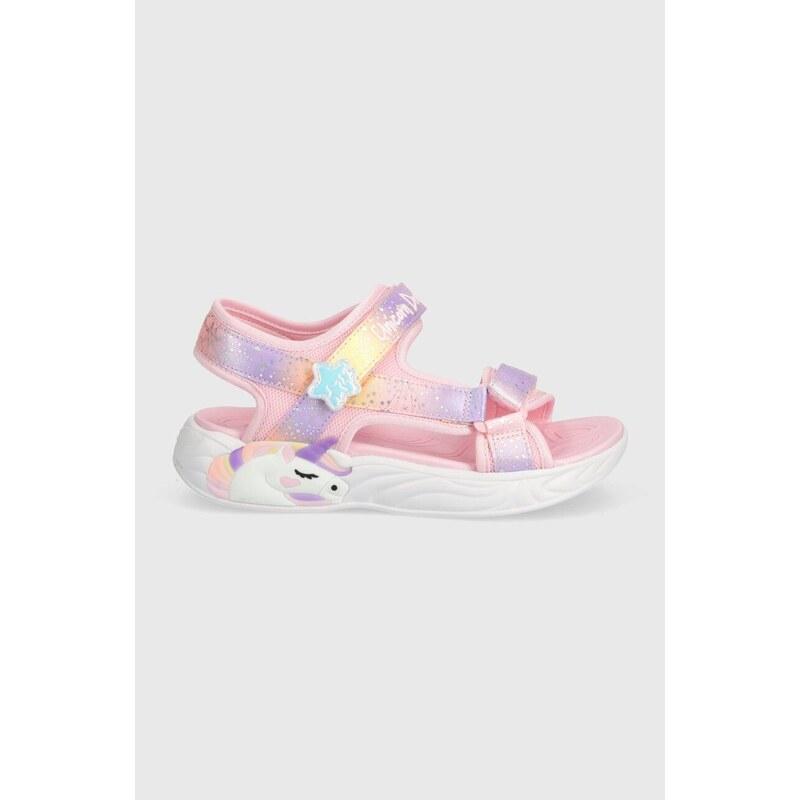 Dječje sandale Skechers UNICORN DREAMS SANDAL MAJESTIC BLISS boja: ružičasta