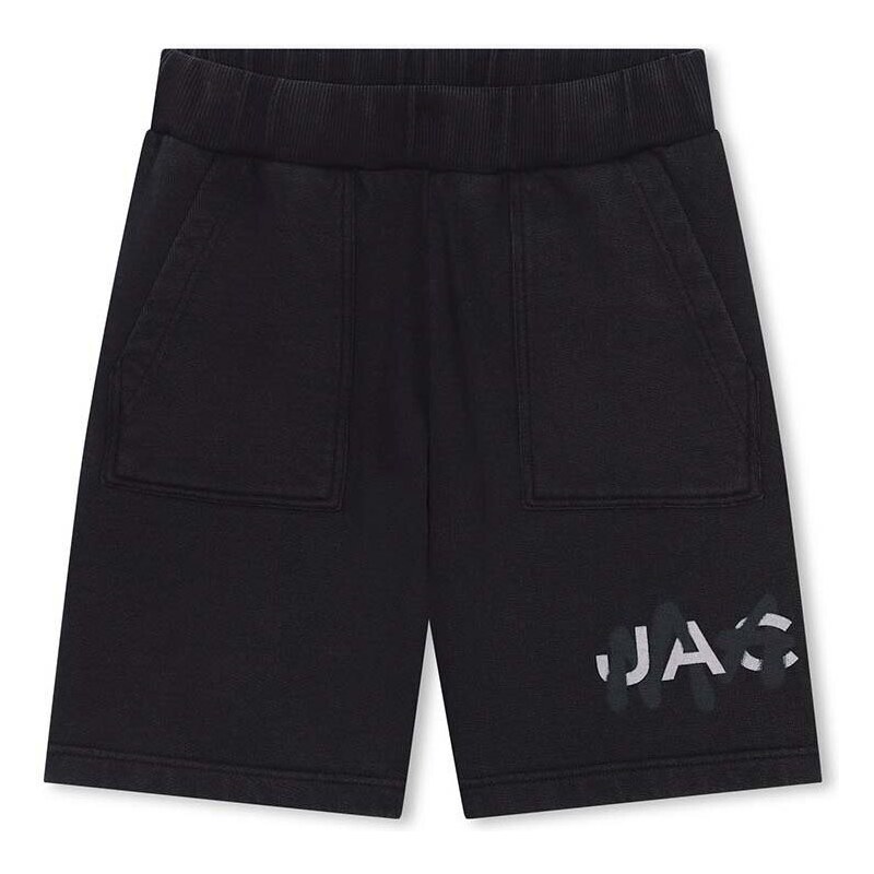 Dječje pamučne kratke hlače Marc Jacobs boja: crna