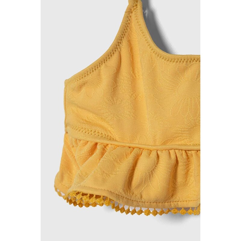 Dječji dvodijelni kupaći kostim zippy boja: žuta