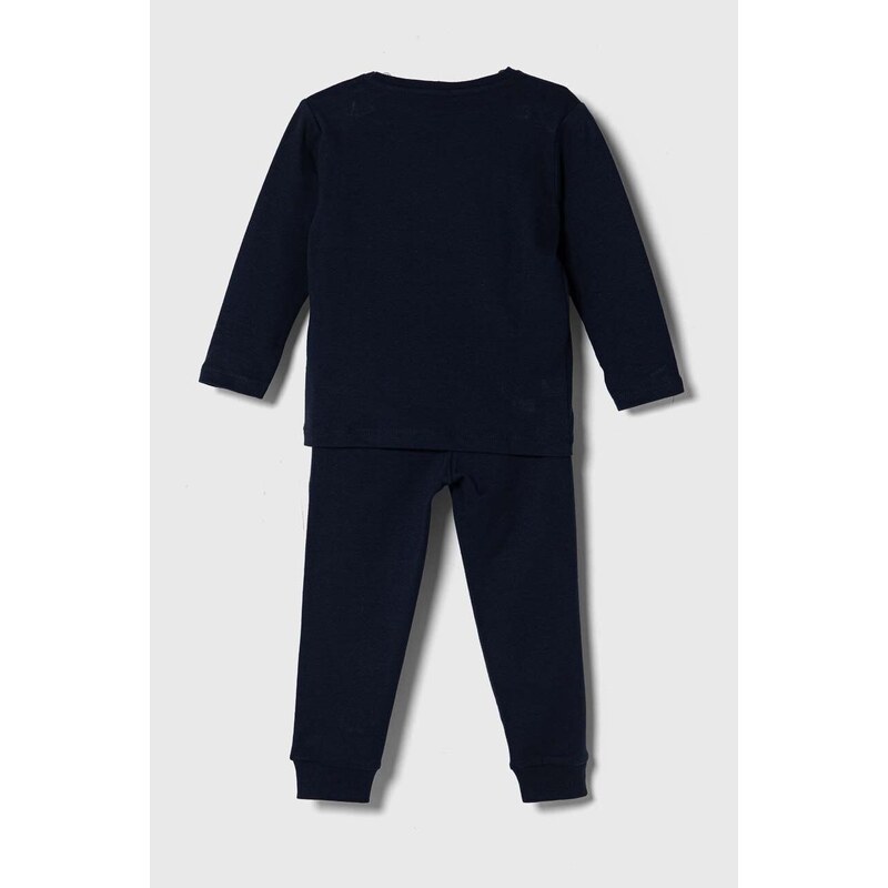 Dječja pamučna pidžama zippy boja: tamno plava, s tiskom