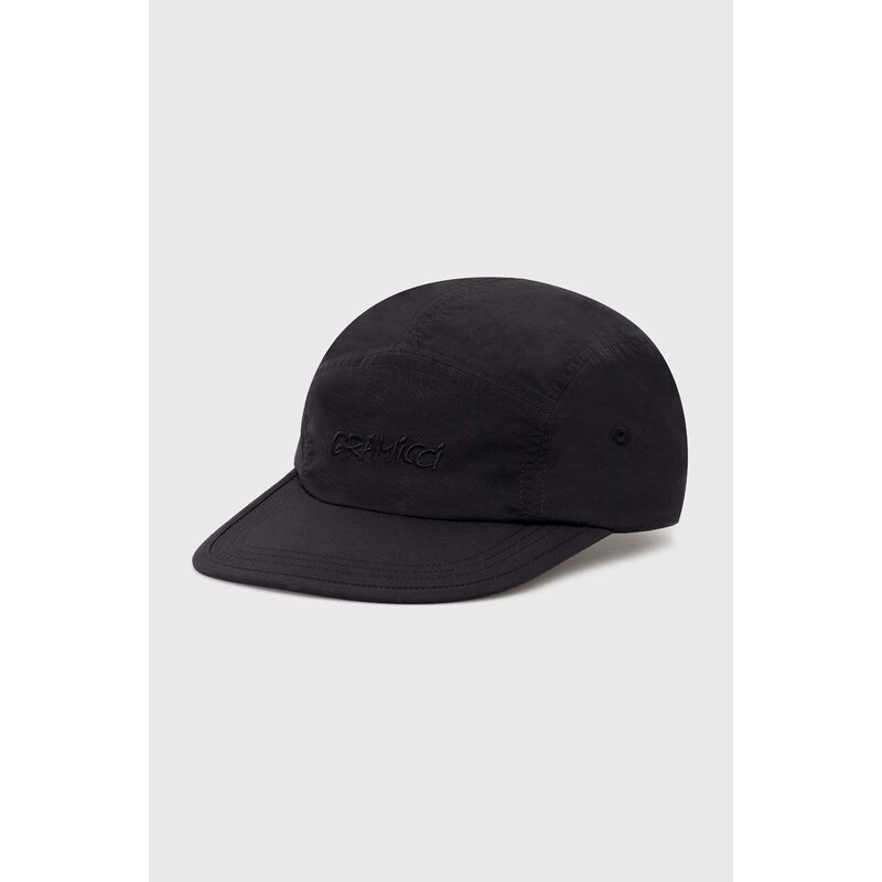 Kapa sa šiltom Gramicci Nylon Cap boja: crna, s aplikacijom, G4SA.016