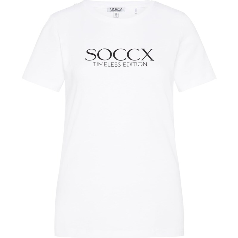 Soccx Majica crna / bijela