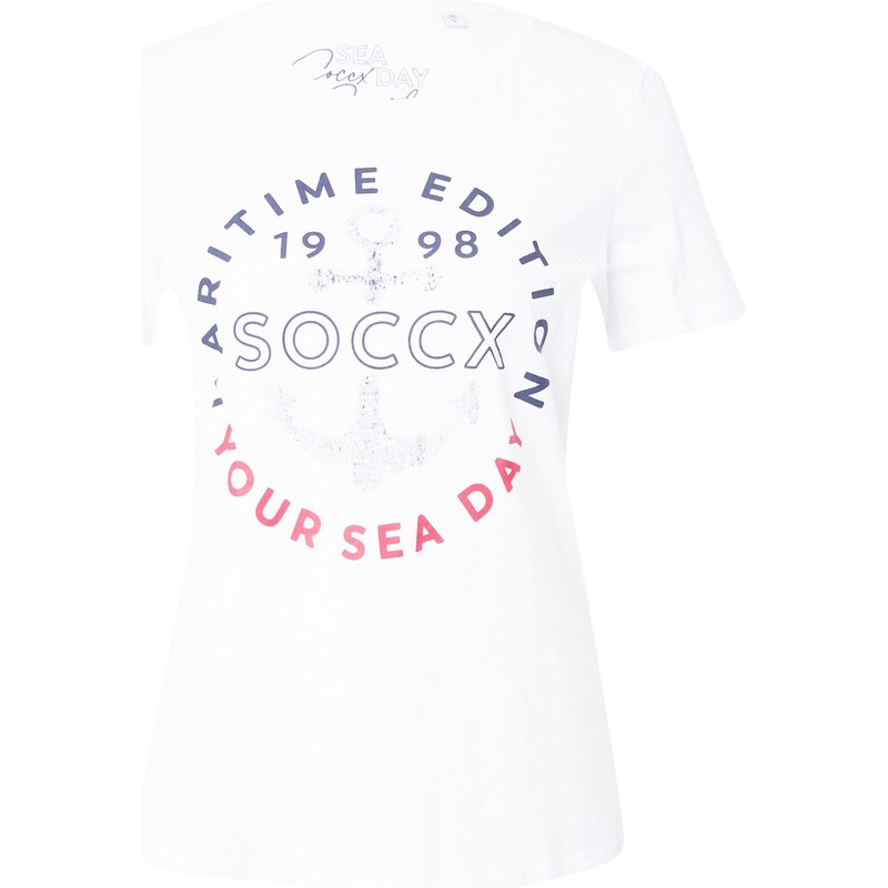 Soccx Majica mornarsko plava / crvena / bijela
