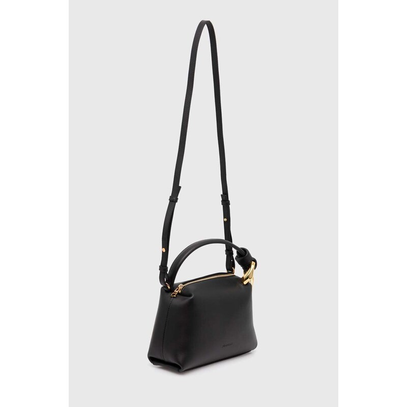 Kožna torba JW Anderson Small Corner Bag boja: crna, HB0603.LA0307.999