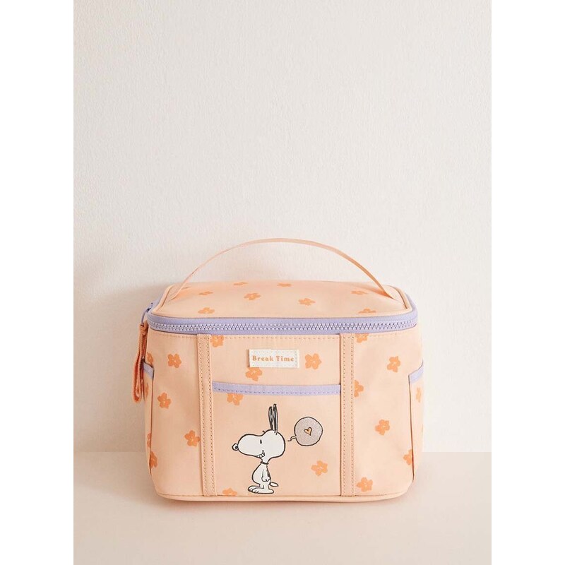 Putna kozmetička torbica women'secret Snoopy boja: narančasta