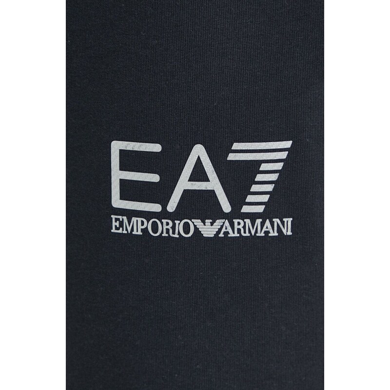 Donji dio trenirke EA7 Emporio Armani boja: tamno plava, s tiskom