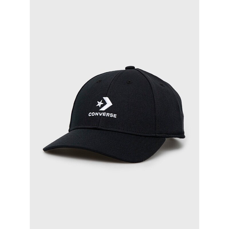 Kapa sa šiltom Converse boja: crna, s aplikacijom