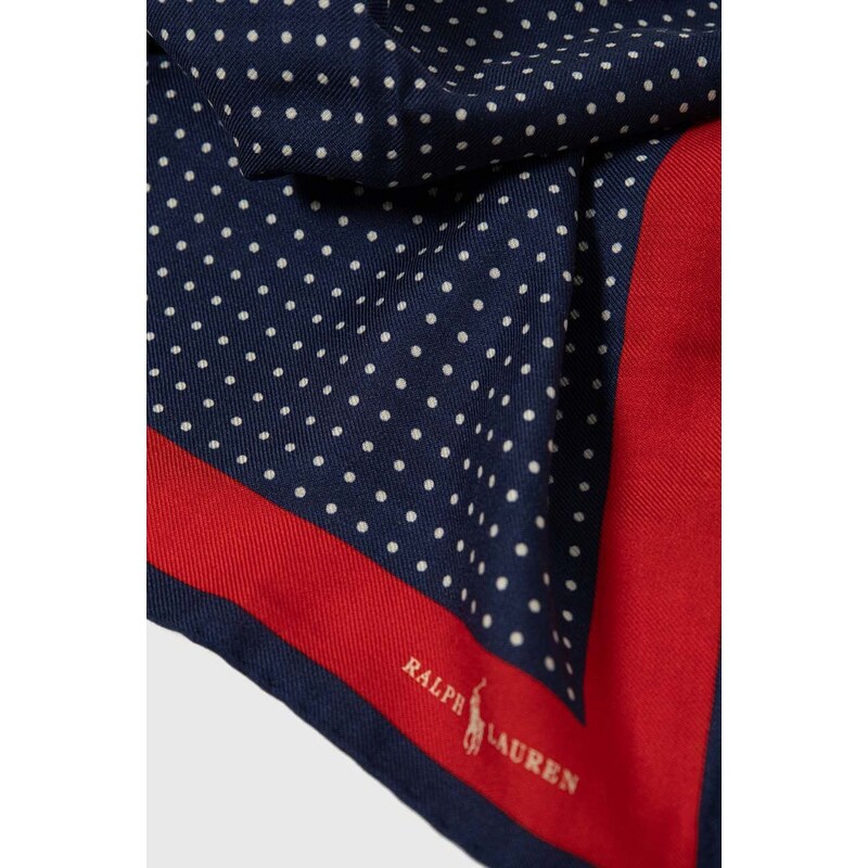 Vunena marama Polo Ralph Lauren boja: tamno plava, s uzorkom, 712926106