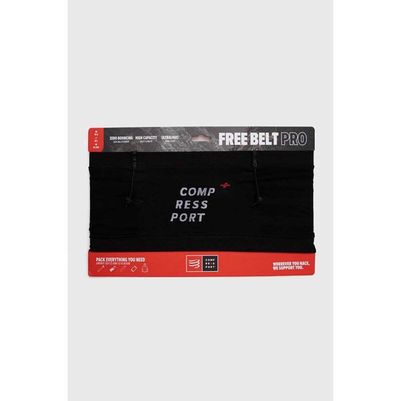 Pojas za trčanje Compressport Free Belt Pro boja: crna, CU00011B