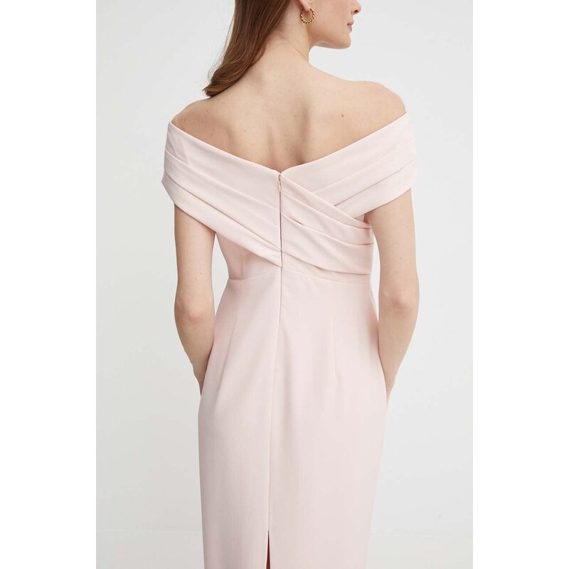 Haljina Lauren Ralph Lauren boja: ružičasta, maxi, ravna, 253936391