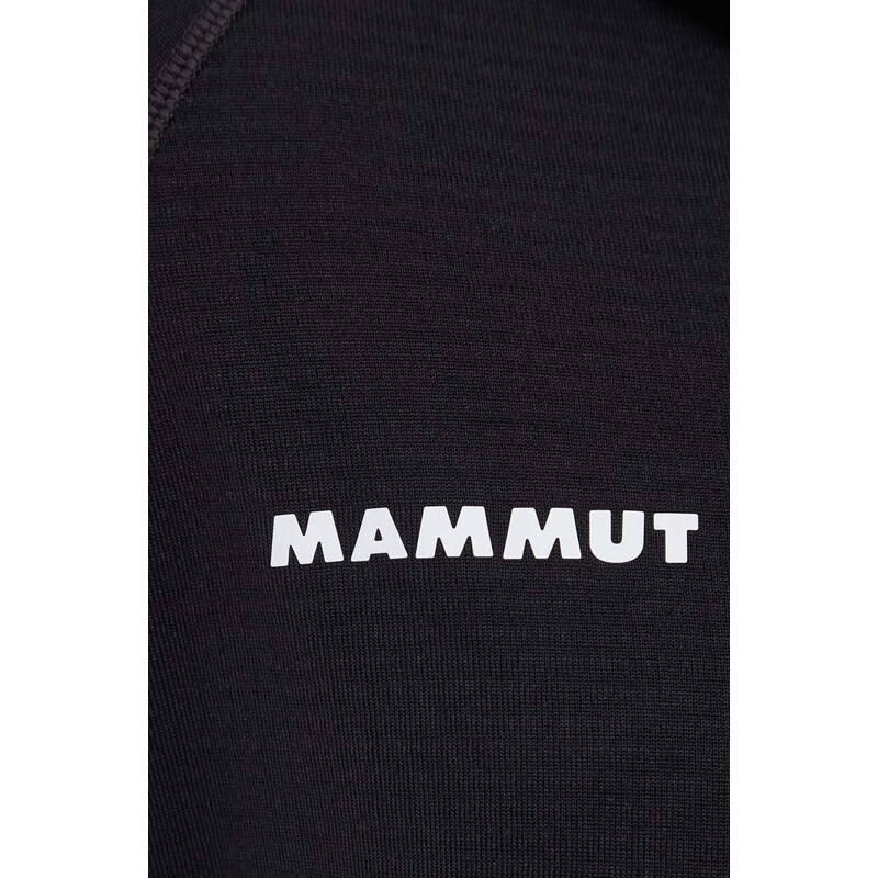 Sportska dukserica Mammut Aenergy Light boja: crna, s kapuljačom, bez uzorka