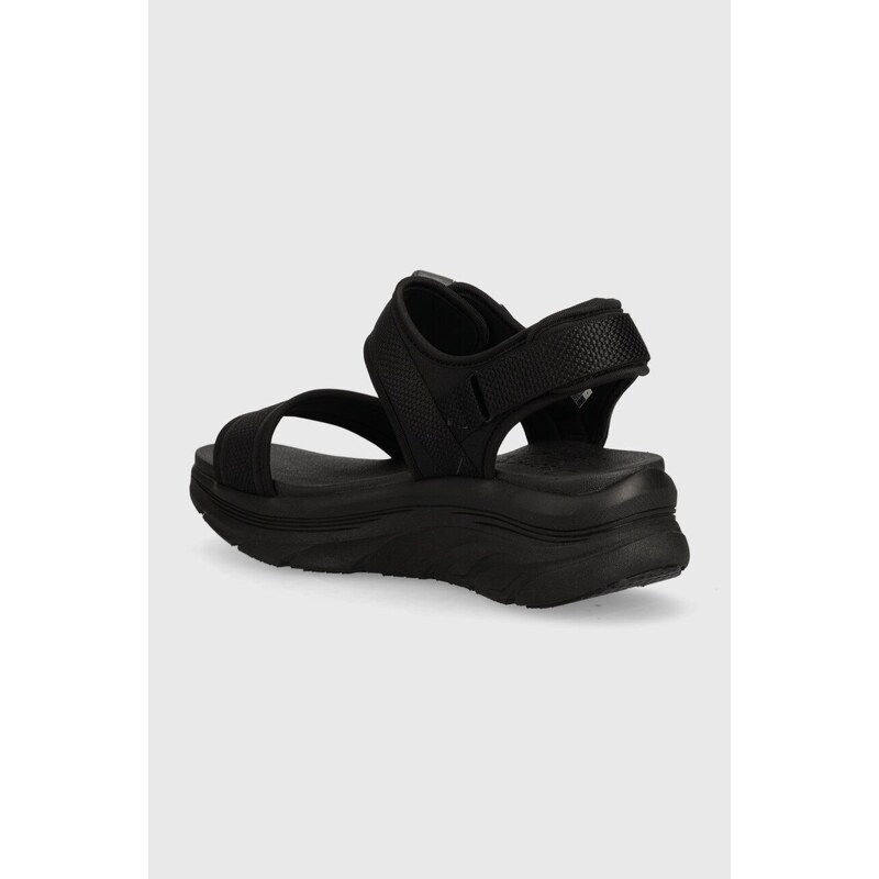 Sandale Skechers D'LUX WALKER DAILY za žene, boja: crna, s platformom