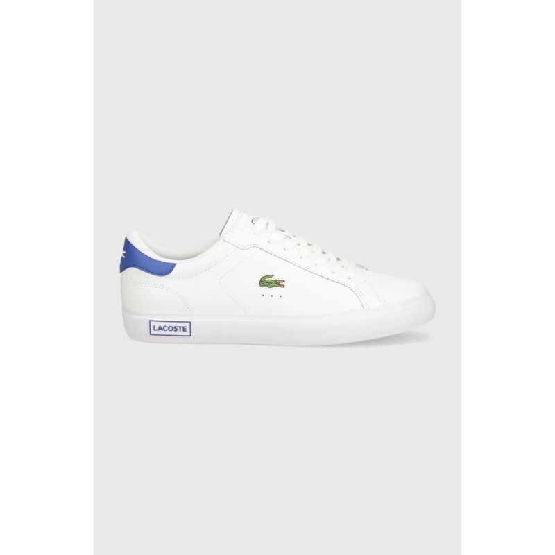 Kožne tenisice Lacoste Powercourt Leather boja: bijela, 47SMA0081