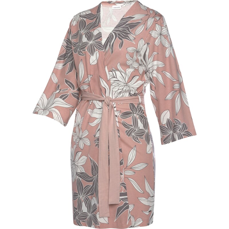 LASCANA Kimono smeđa / rosé / bijela