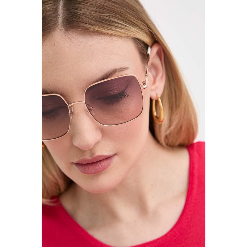 Sunčane naočale Guess za žene, boja: zlatna, GU7906_H_5828Z