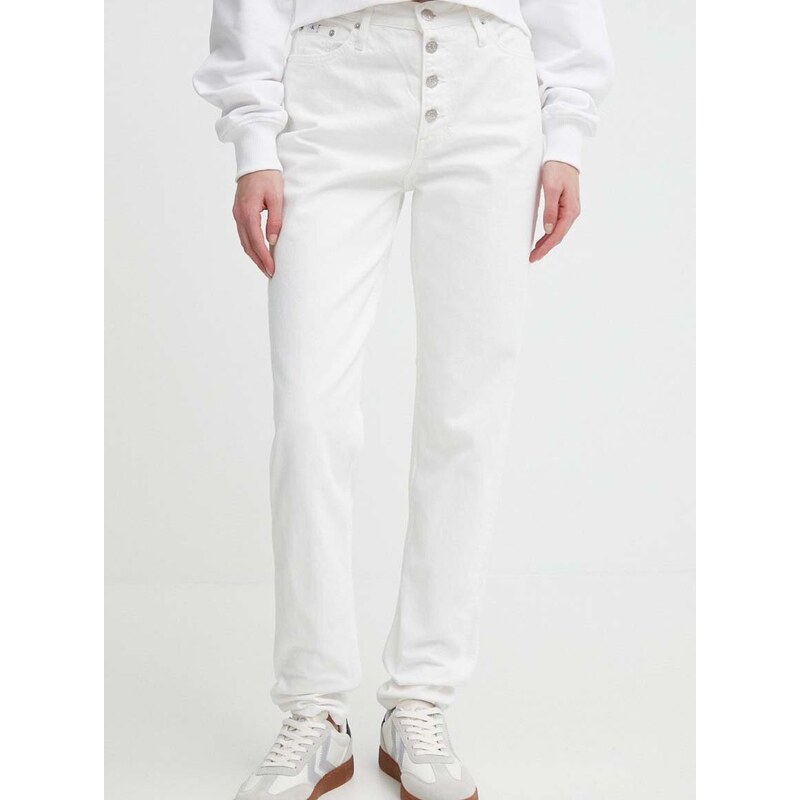 Traperice Calvin Klein Jeans za žene, visoki struk, J20J222765