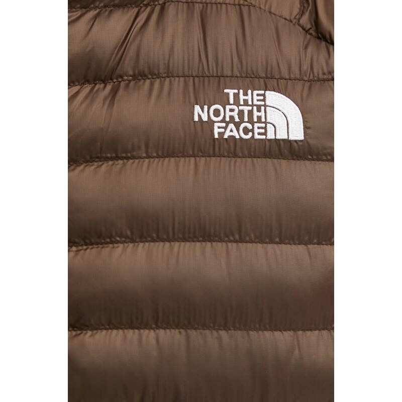 Sportski prsluk The North Face Huila boja: smeđa, za prijelazno razdoblje, NF0A85AFHCF1
