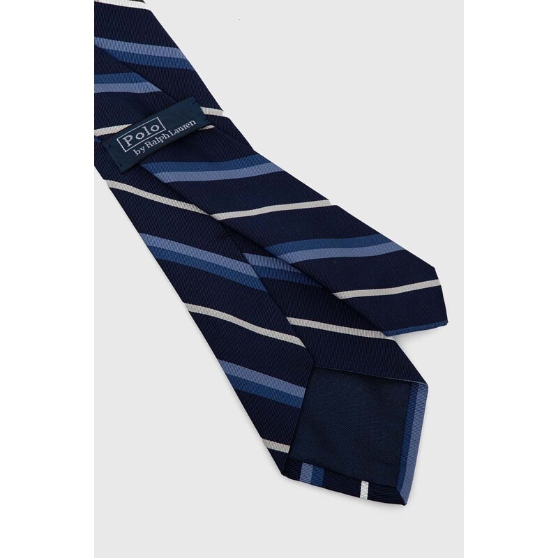Kravata od svile Polo Ralph Lauren boja: tamno plava, 712926093
