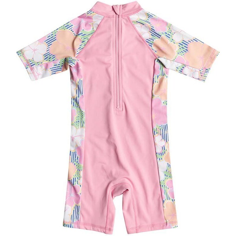 Dječji jednodijelni kupaći kostim Roxy TINY FLOWER boja: ružičasta
