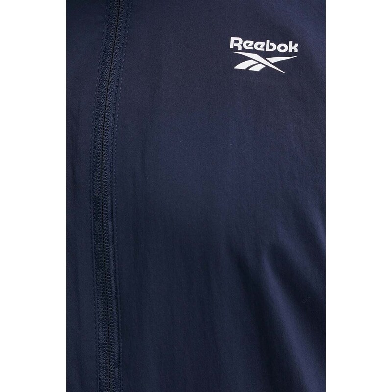Jakna za trening Reebok Identity Training boja: tamno plava, za prijelazno razdoblje, 100038736