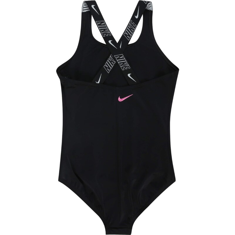 Nike Swim Sportski kupaći roza / crna / bijela