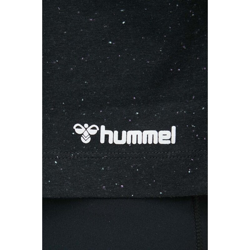 Majica kratkih rukava Hummel Ultra Boxy za žene, boja: crna