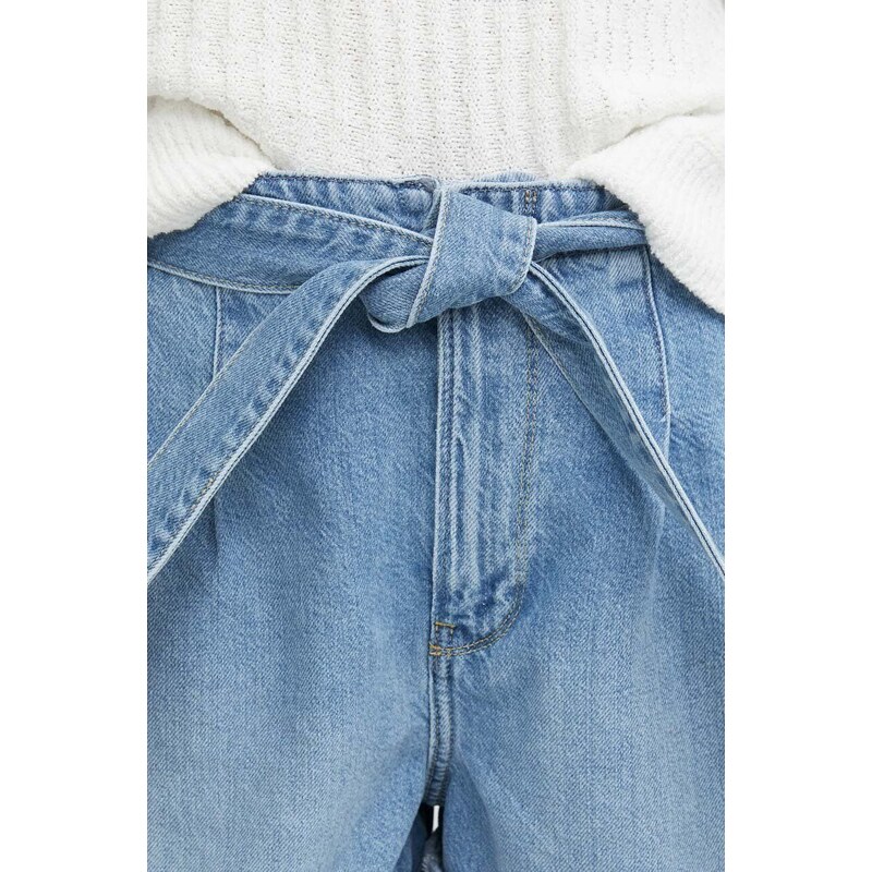 Traper kratke hlače Pepe Jeans A-LINE SHORT UHW VINTAGE za žene, bez uzorka, visoki struk, PL801119