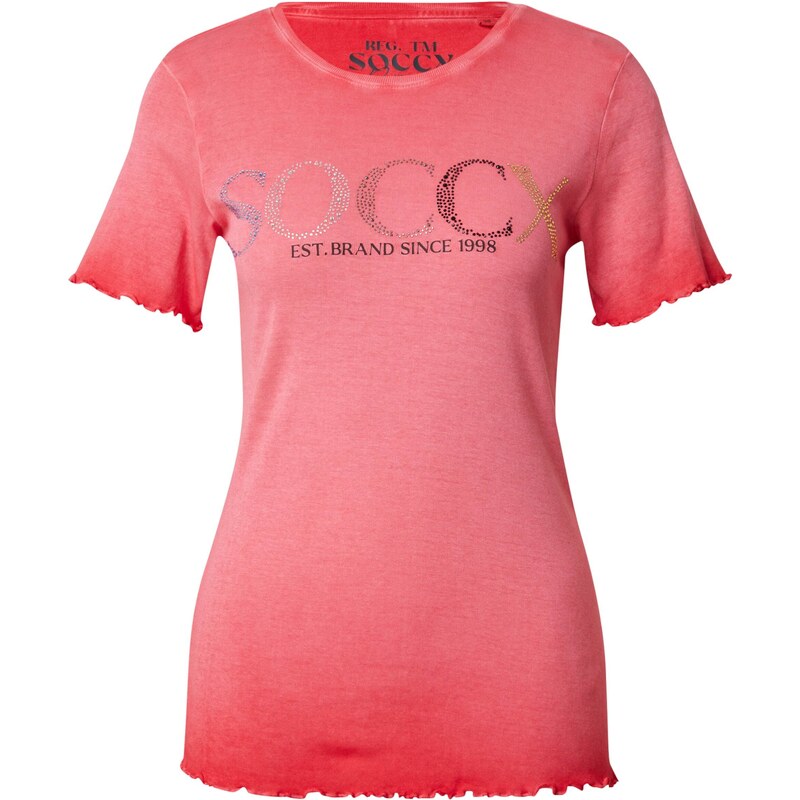Soccx Majica 'HOLLY' roza / svijetloroza / crna