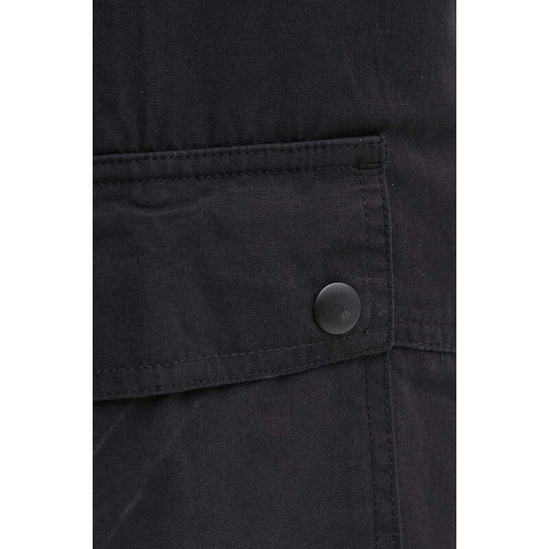 Pamučne hlače Picture Tohola boja: crna, cargo kroj, MJS067