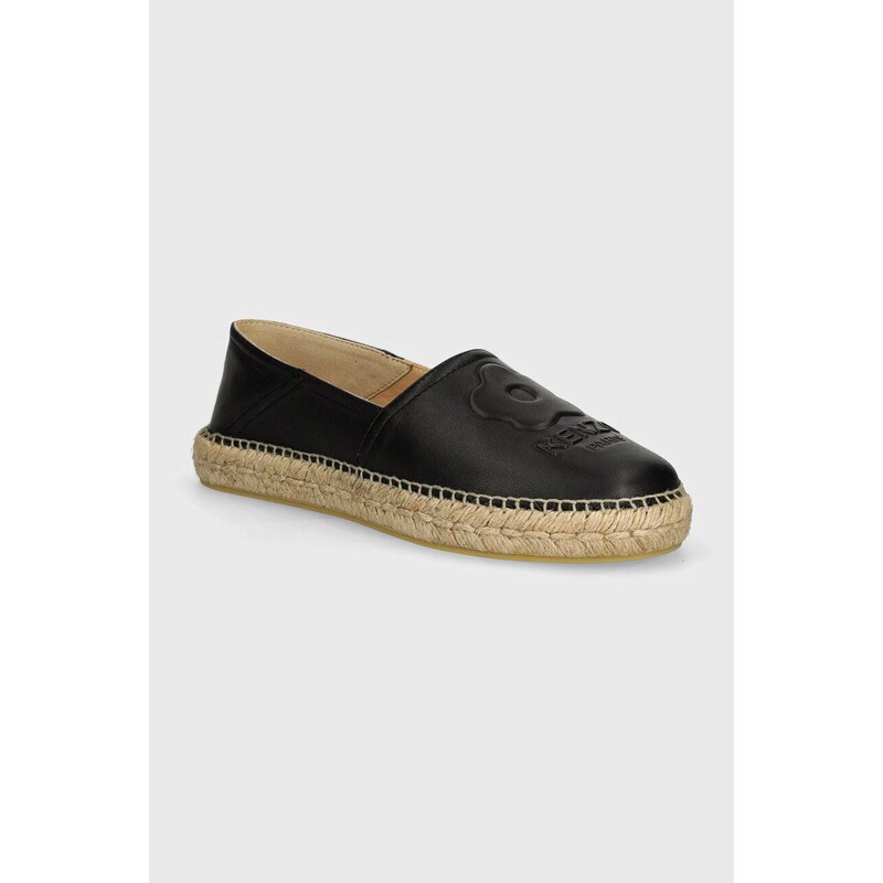 Kožne espadrile Kenzo Boke Flower 2.0 boja: crna, FE52ES021L78.99