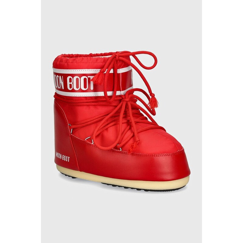 Čizme za snijeg Moon Boot MB ICON LOW NYLON boja: crvena
