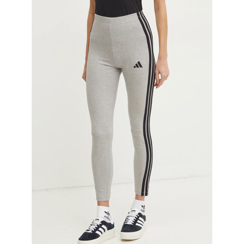 Tajice adidas Essentials za žene, boja: siva, melanž, JE0068