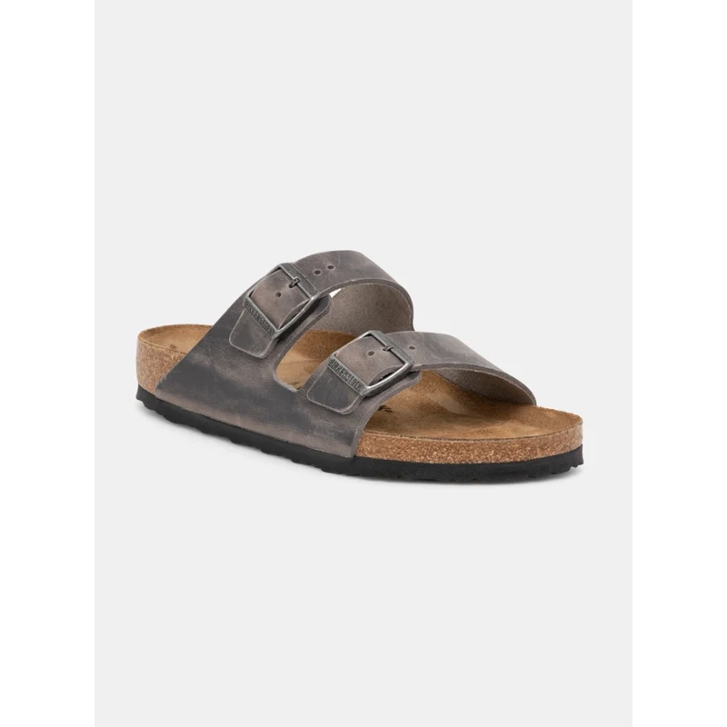 Natikače od nubuk kože Birkenstock Arizona boja: siva, 1027046