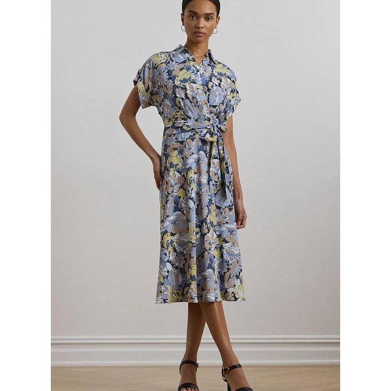 Haljina Lauren Ralph Lauren midi, širi se prema dolje, 250963461