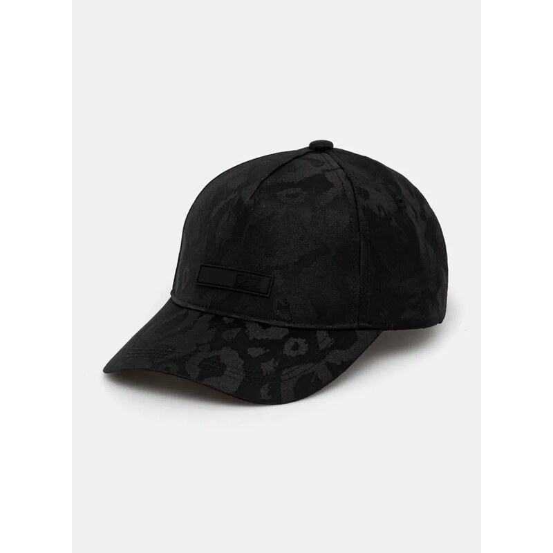 Kapa sa šiltom EA7 Emporio Armani boja: crna, s aplikacijom, AF13032.7W000330
