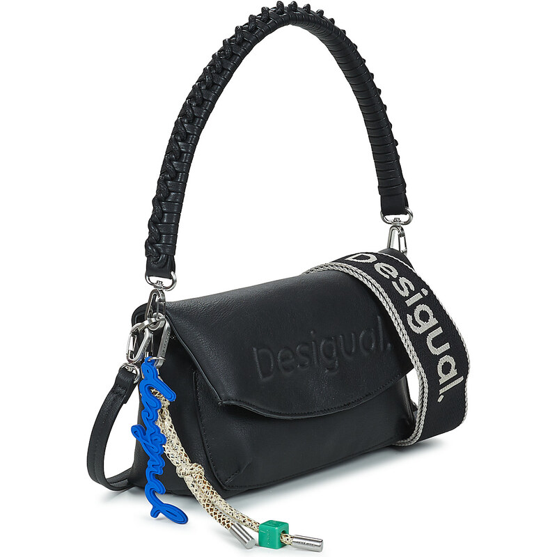 Desigual Borsa A Spalla Half Logo Trokel - Design Discreto E Funzionale, Colore Pietra, 25x20x8 Cm